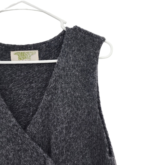 Sue P Knits Women's Wool Blend Double Breasted Vest - M - Picture 2 of 7